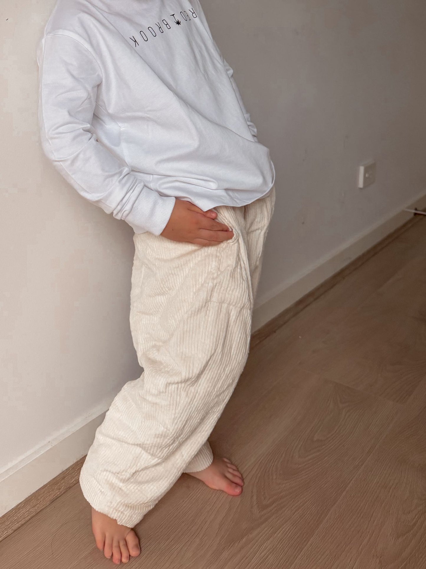 Benny Cord Pants - Cream (Unisex)