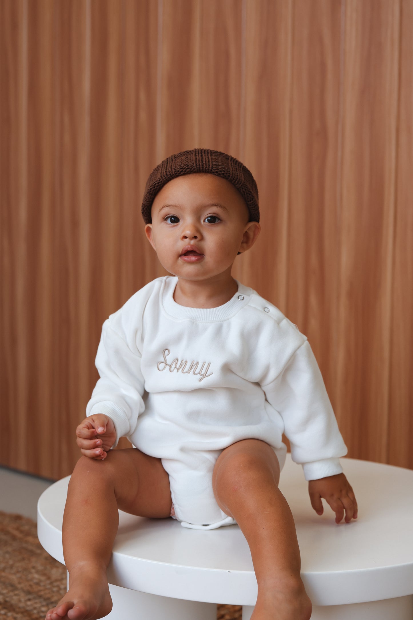 Winter Bubble Romper - Custom Embroidery