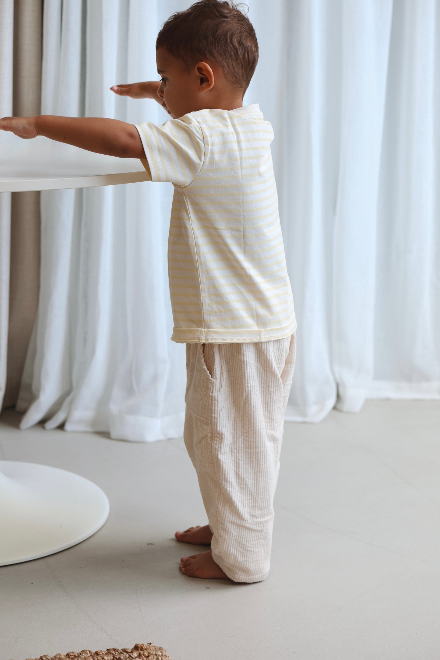 Benny Cord Pants - Cream (Unisex)