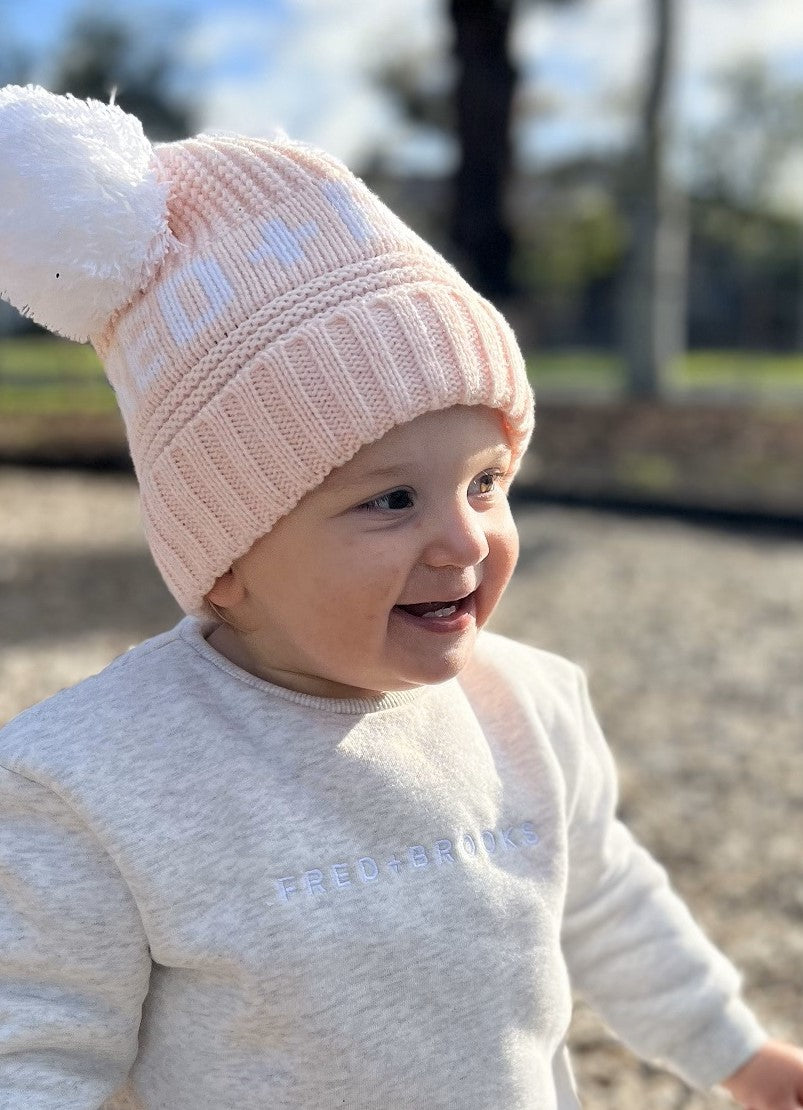 Pink Ellie Beanie - Kids