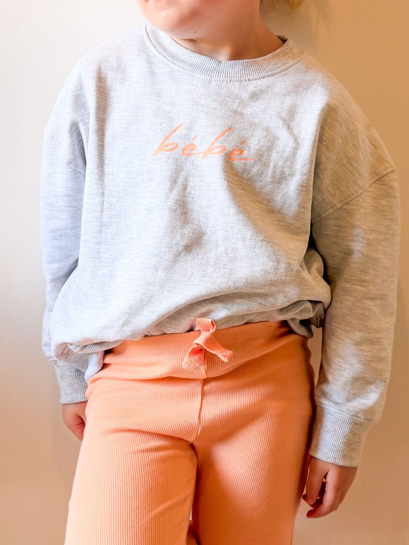 Bébé Crew Sweat - Light Grey