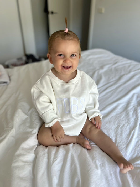 Winter Bubble Romper - Custom Embroidery