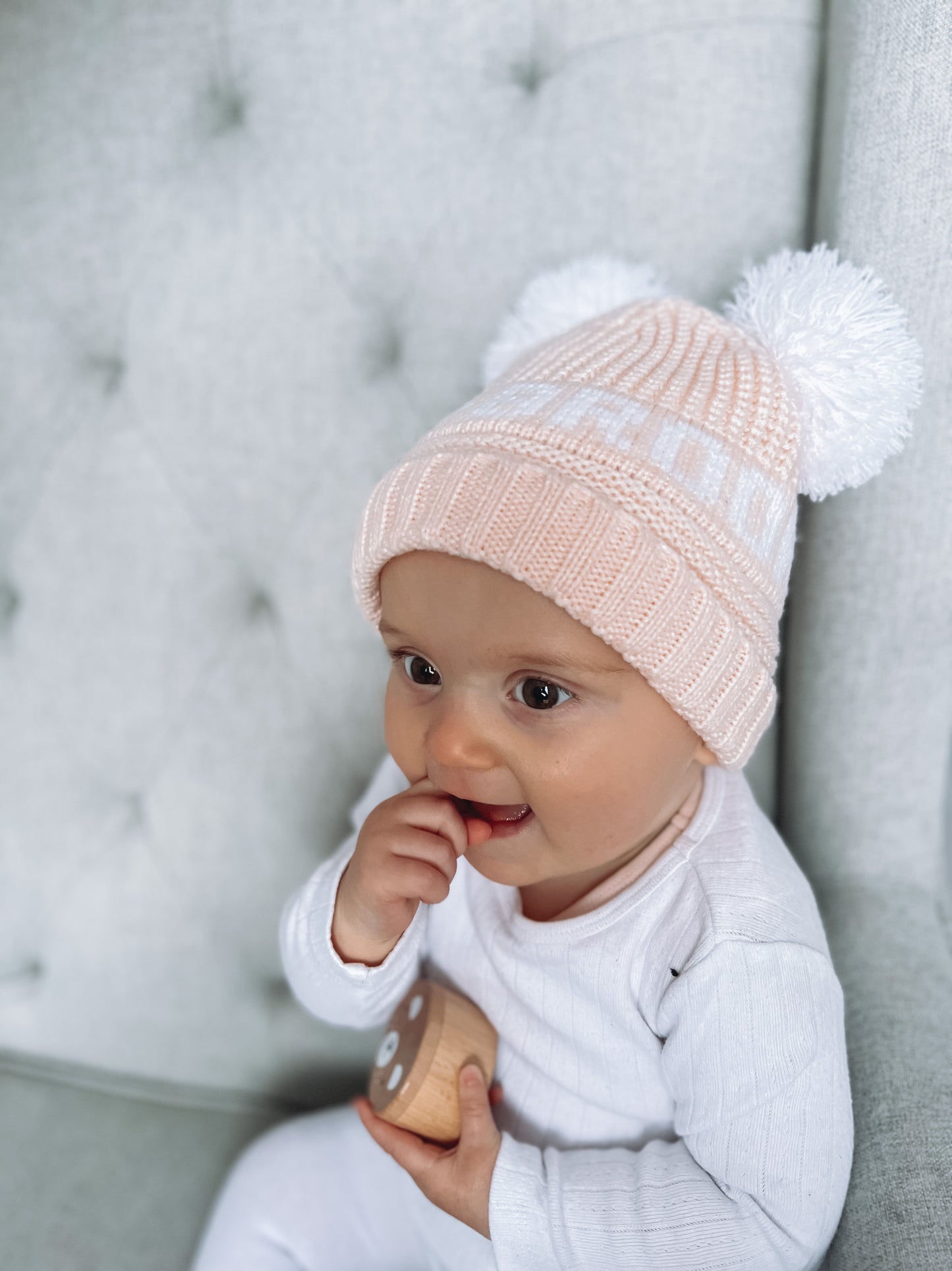 Pink Ellie Beanie - Baby