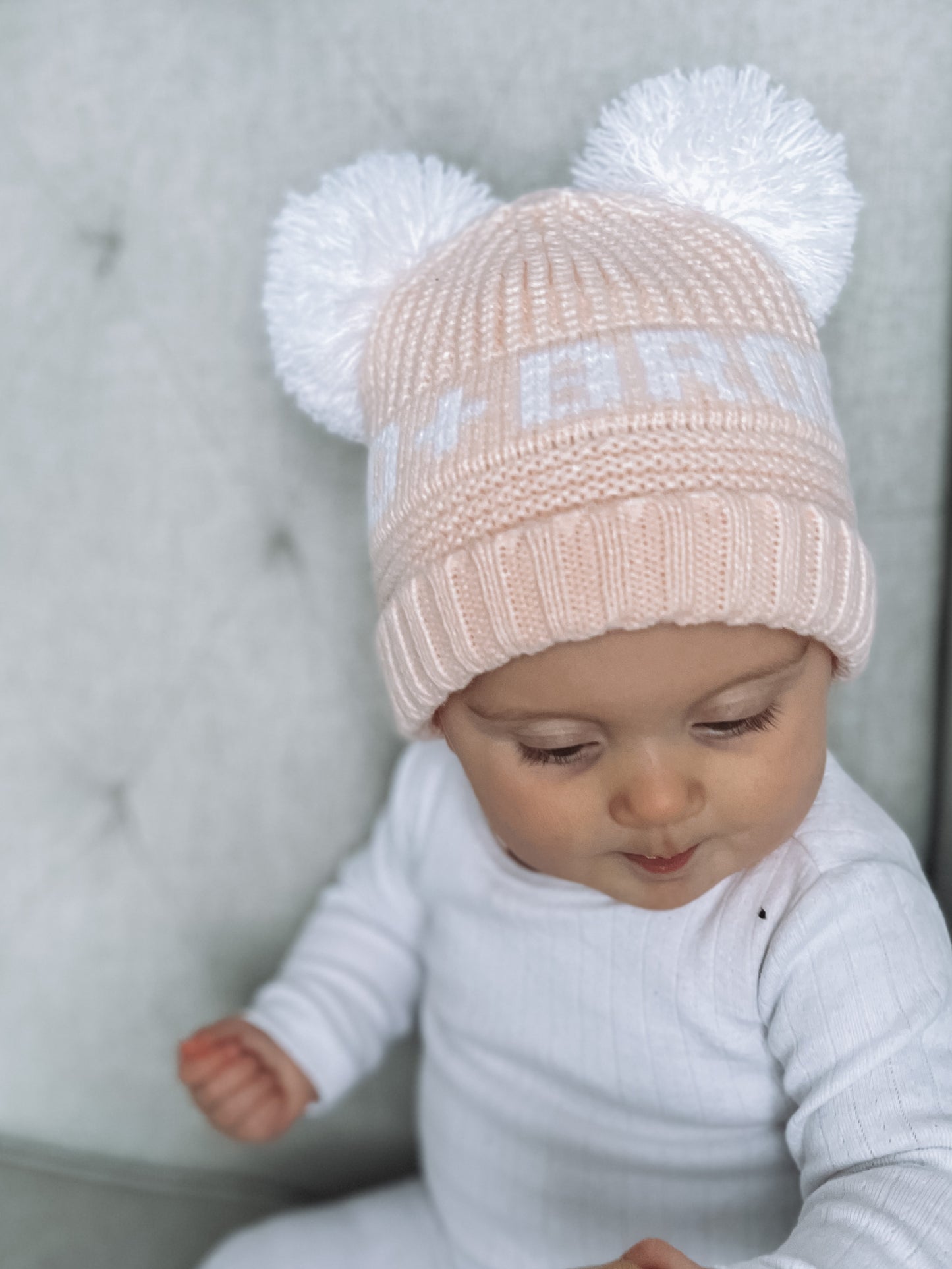 Pink Ellie Beanie - Baby